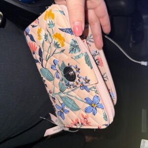 Vera Bradley Pink Floral Quilted Wallet